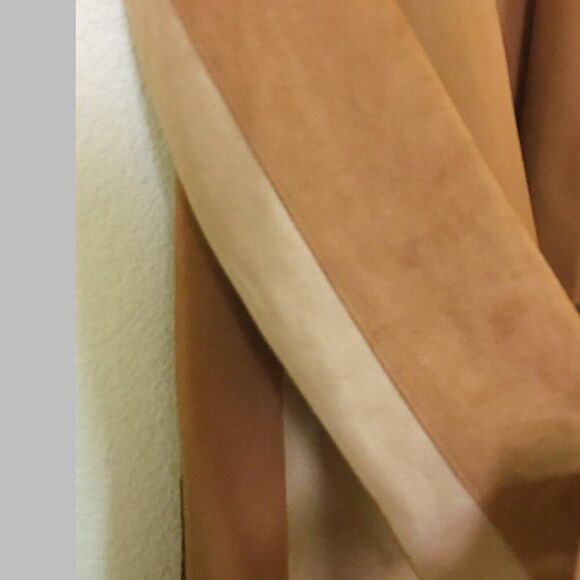 NWT ZARA Faux Suede Wrap Coat, Sz S - Picture 4 of 6